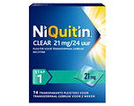 Niquitin Clear Pleisters 21mg Stap 1 14ST