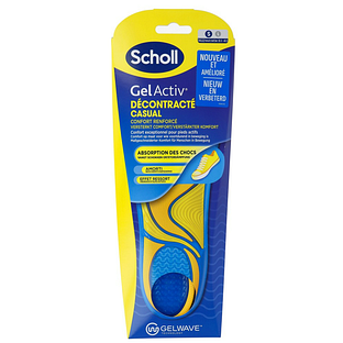 Scholl GelActiv Inlegzolen Casual S Maat 35.5-40.5 1PR