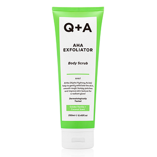 Q+A Q+A AHA Exfoliator Body Scrub Vanilla Coconut 250ML