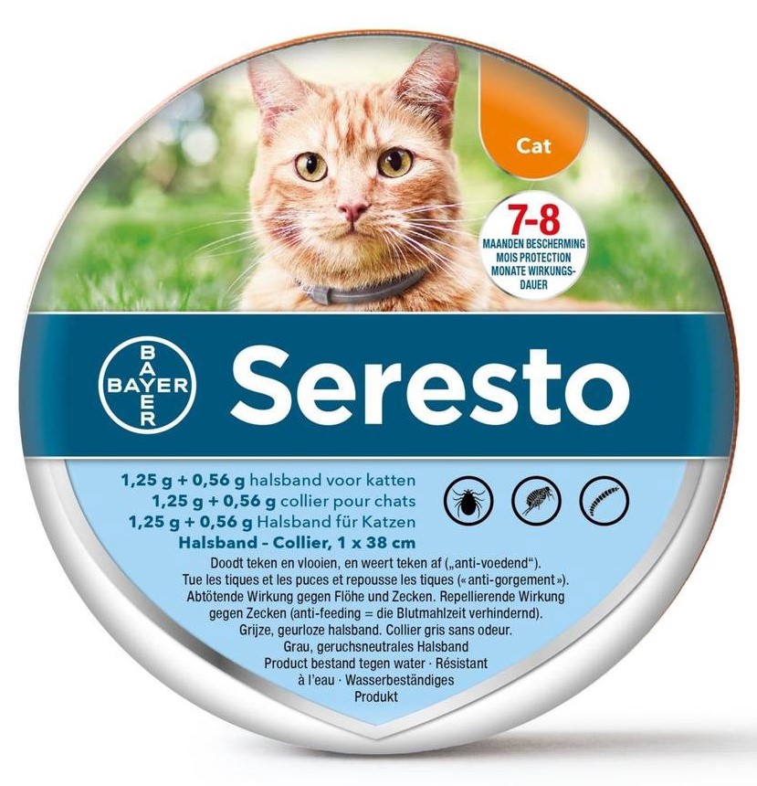 Bayer Seresto Teken- en Vlooienband Kat afbeelding