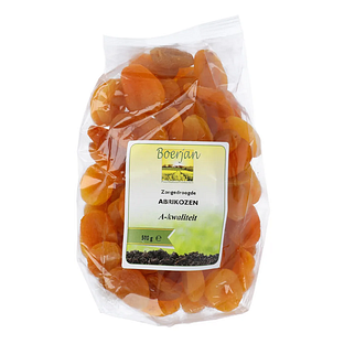 Boerjan Zongedroogde Abrikozen 500GR