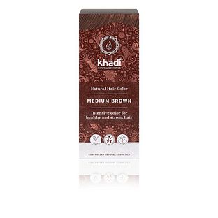 Khadi Haarverf Medium Brown 100GR Khadi Haarverf Medium Brown 100GR