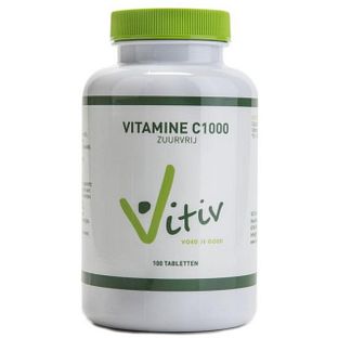 Vitiv Vitamine C1000 Zuurvrij Tabletten 100TB