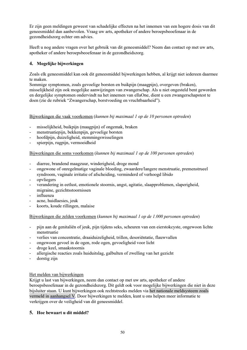 Noodanticonceptie Tablet afbeelding van document #50, leaflet