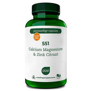AOV 551 Calcium Magnesium & Zink Citraat Capsules 90VCP