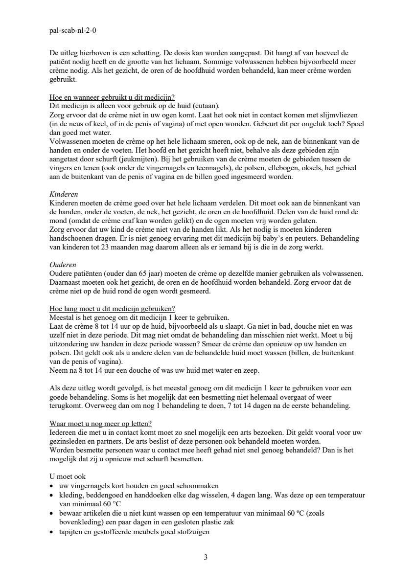 Permetrine Crème afbeelding van document #3, leaflet