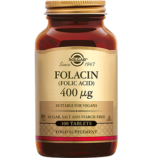 Solgar Folacin (Foliumzuur) 400 mcg Tabletten 100TB Solgar Folacin (Foliumzuur) 400 mcg Tabletten 100TB