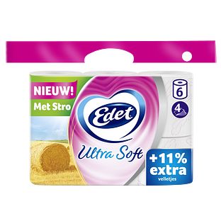 Edet Ultra Soft 4-laags Toiletpapier Met Stro 6ST