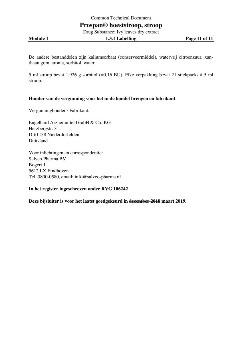 Hoestsiroop Sticks - bij vastzittende hoest en kriebelhoest afbeelding van document #11, leaflet