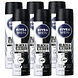 Nivea Men Black & White Invisible Original Deodorant Spray Voordeelverpakking 6x150ML