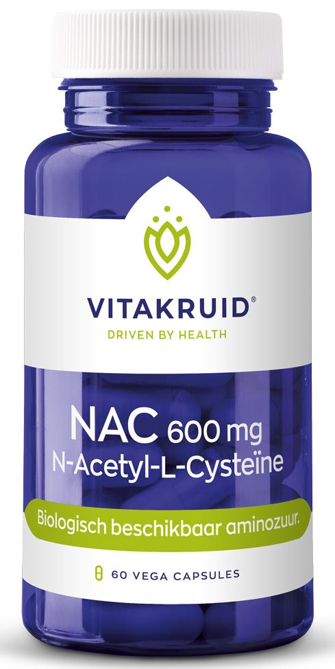 Vitakruid NAC 600 mg N-Acetyl-L-Cysteïne 60VCP
