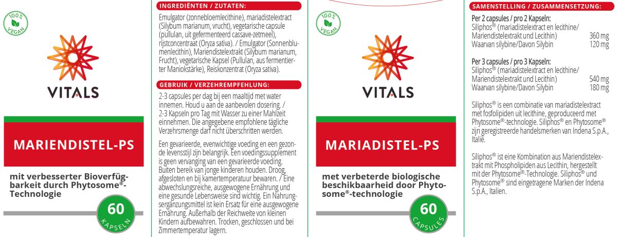 Mariadistel-PS Capsules afbeelding van document #1, label