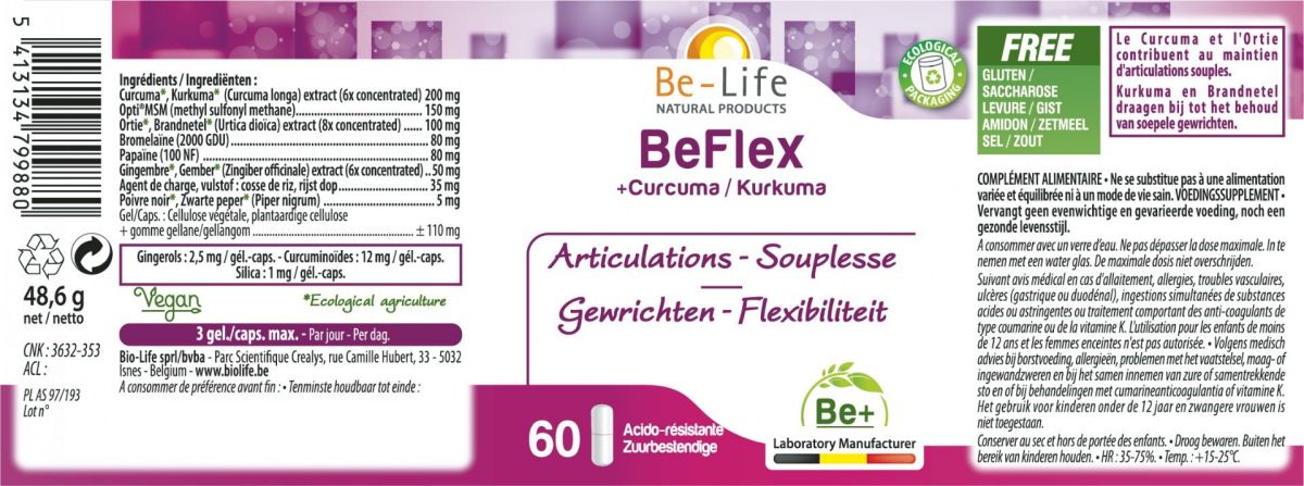 BeFlex Capsules afbeelding van document #1, label