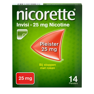 Nicorette Invisi 25 mg Nicotine Pleister 14ST