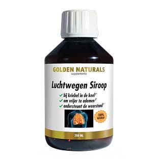 Golden Naturals Luchtwegen Siroop 200ML Golden Naturals Luchtwegen Siroop 200ML