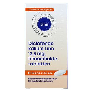 Linn Diclofenac Kalium 12.5mg Filmomhulde Tabletten 20ST