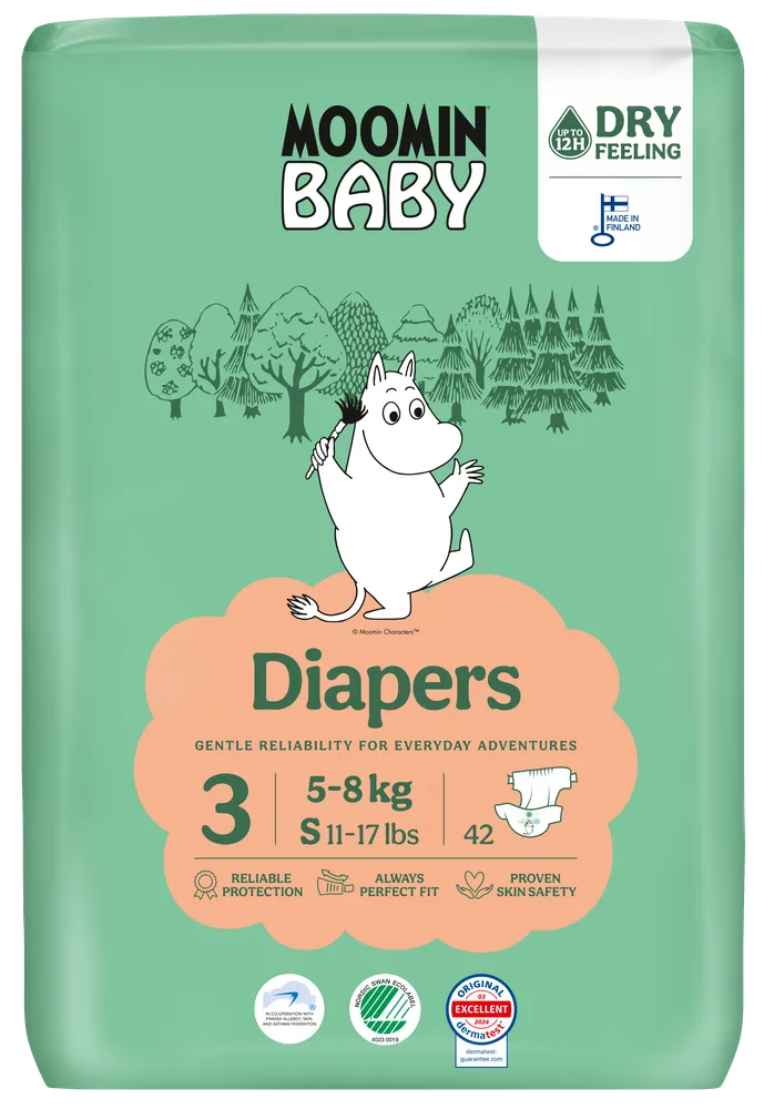 Moomin Baby Luier 3 Midi