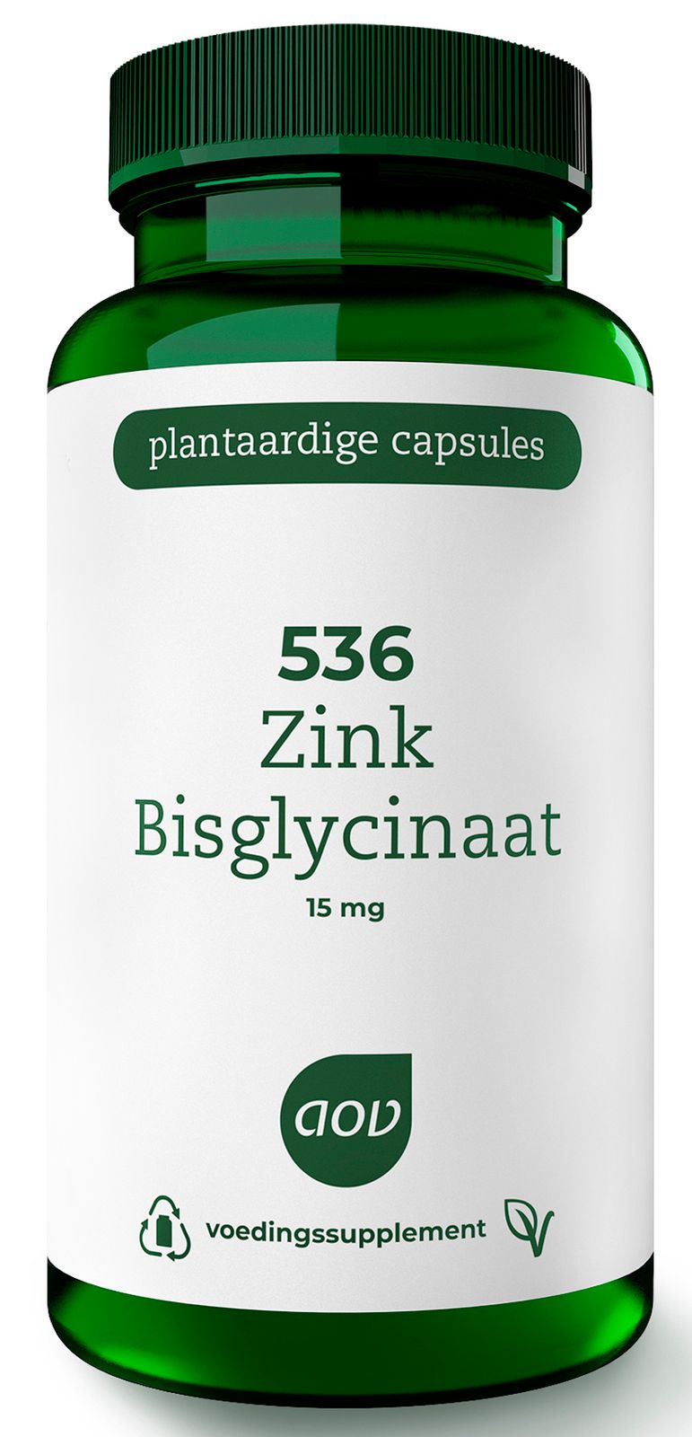 AOV 536 Zink Bisglycinaat 15mg Capsules 120VCP
