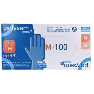 Polysem Nitril Handschoenen Maat M 100ST Polysem Nitril Handschoenen Maat M 100ST