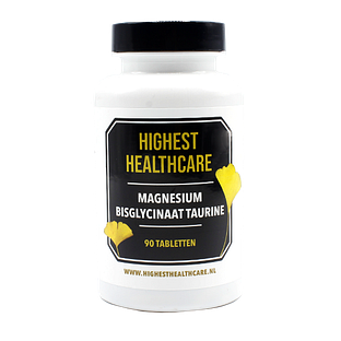 Highest Healthcare Magnesium Bisglycinaat Taurine Tabletten 90TB