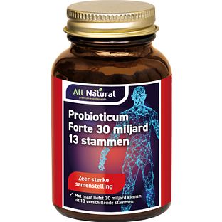 All Natural Probioticum Forte 30 miljard 13 stammen Capsules 30VCP