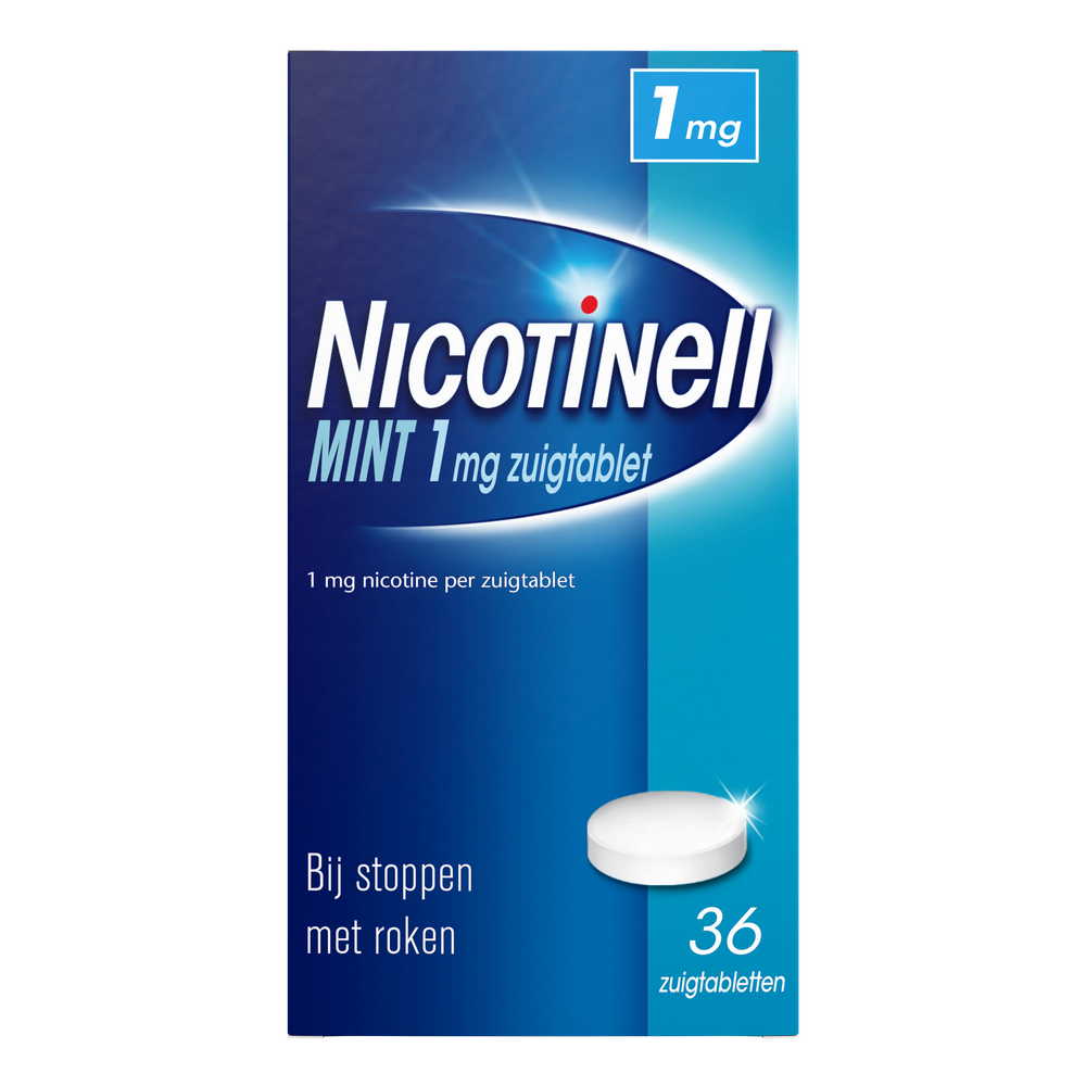 Nicotinell Zuigtablet Mint 1 mg - voor stoppen met roken afbeelding