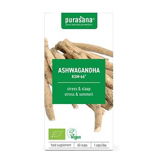 Purasana Ashwagandha Biologisch Capsules 60VCP