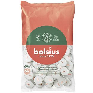 Bolsius Theelicht Wit 6 Uur 60ST