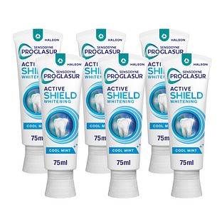 Sensodyne Proglasur Active Shield Whitening Tandpasta Multiverpakking 6x75ML