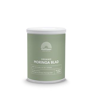 Mattisson HealthStyle Biologische Moringa Blad Poeder 125GR Mattisson HealthStyle Biologische Moringa Blad Poeder 125GR