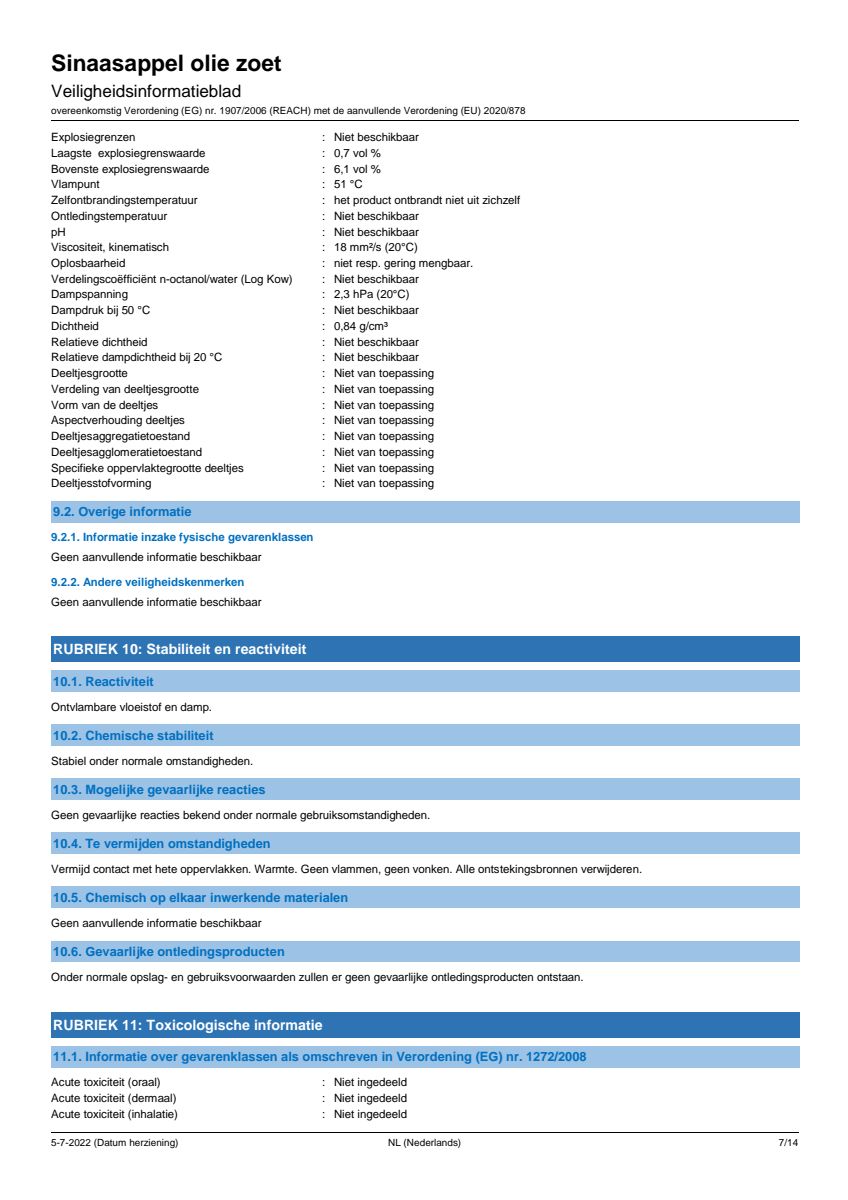 Essentiële Olie Sinaasappel afbeelding van document #7, label