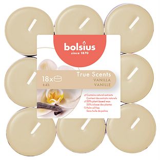 Bolsius True Scents Vanilla Geurtheelichten 18ST