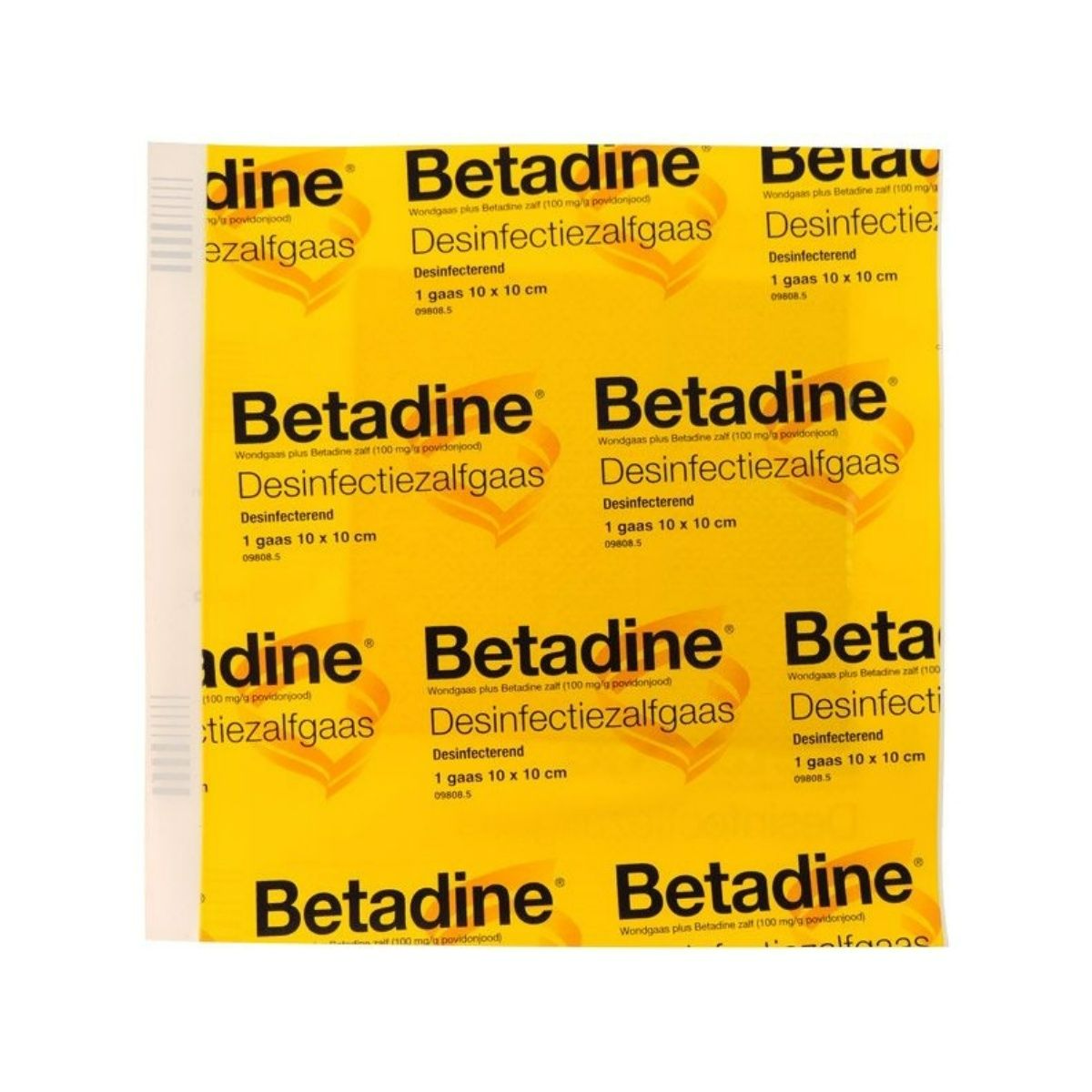 Betadine Zalfgaas 10x10cm afbeelding