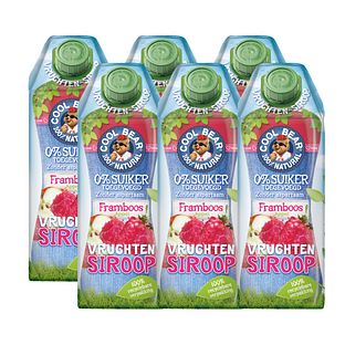 Cool Bear Framboos Appel Vruchtensiroop 6x750ML