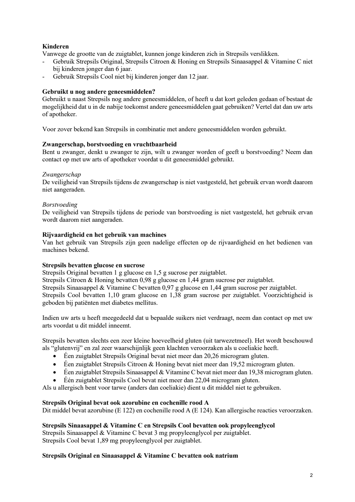 Original Zuigtabletten afbeelding van document #2, leaflet