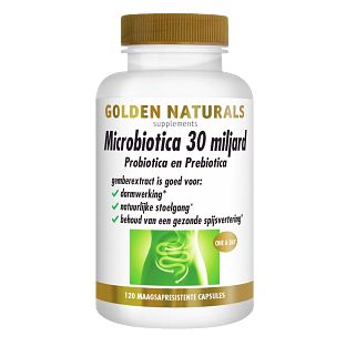 Golden Naturals Microbiotica 30 Miljard Capsules 120VCP