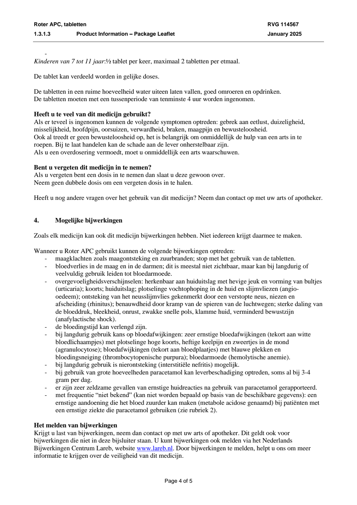 APC Tabletten afbeelding van document #4, leaflet