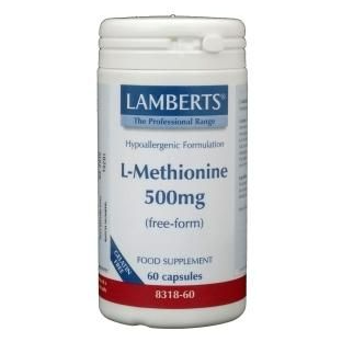 Lamberts L-methionine 500mg Vegacapsules 60VCP