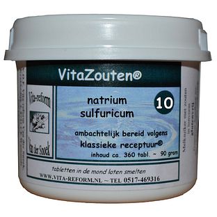 Vita Reform Van der Snoek Vita Reform Vitazouten Nr. 10 Natrium Sulfuricum 360TB
