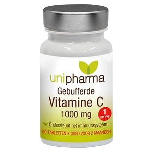 Unipharma Gebufferde Vitamine C 1000mg Tabletten 60TB