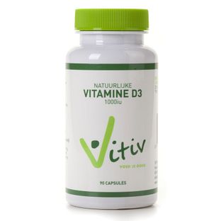 Vitiv Natuurlijke Vitamine D3 1000iu Capsules 180CP