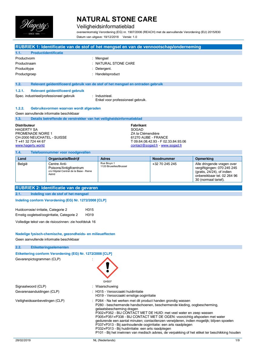 Natural Stone Care Natuursteen Reiniger afbeelding van document #1, info_folder