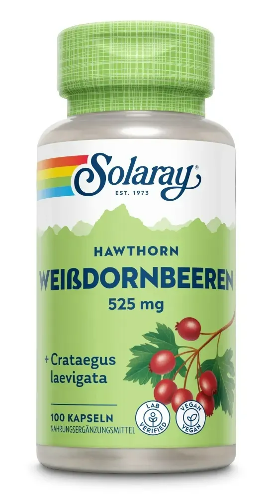 Solaray Meidoornbessen Capsules afbeelding