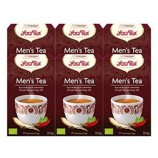 Yogi Tea Men's Tea Voordeelverpakking 6x17ST