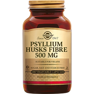 Solgar Psyllium Husks Fibre (Vlozaad vezels) 500 mg Capsules 200VCP