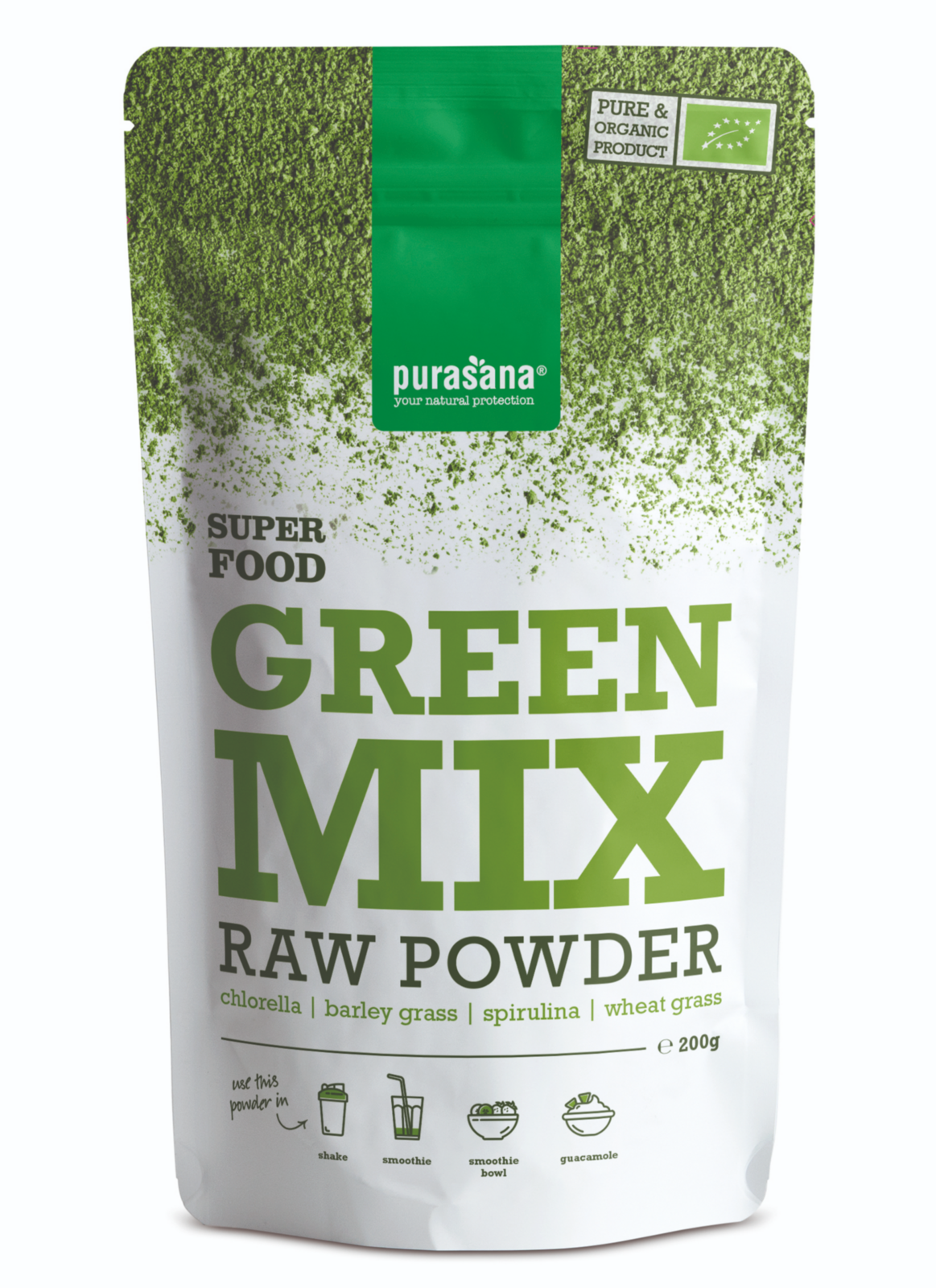 Purasana Vegan Green Mix Poeder 200GR