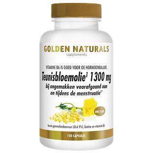 Golden Naturals Teunisbloemolie 1300mg Capsules 120SG