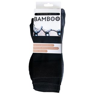 Naproz Bamboo Sportsokken Zwart Maat 39-42 2PR
