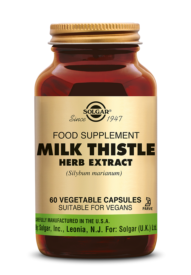 Solgar Milk Thistle Herb Extract (Mariadistel) Capsules 60VCP