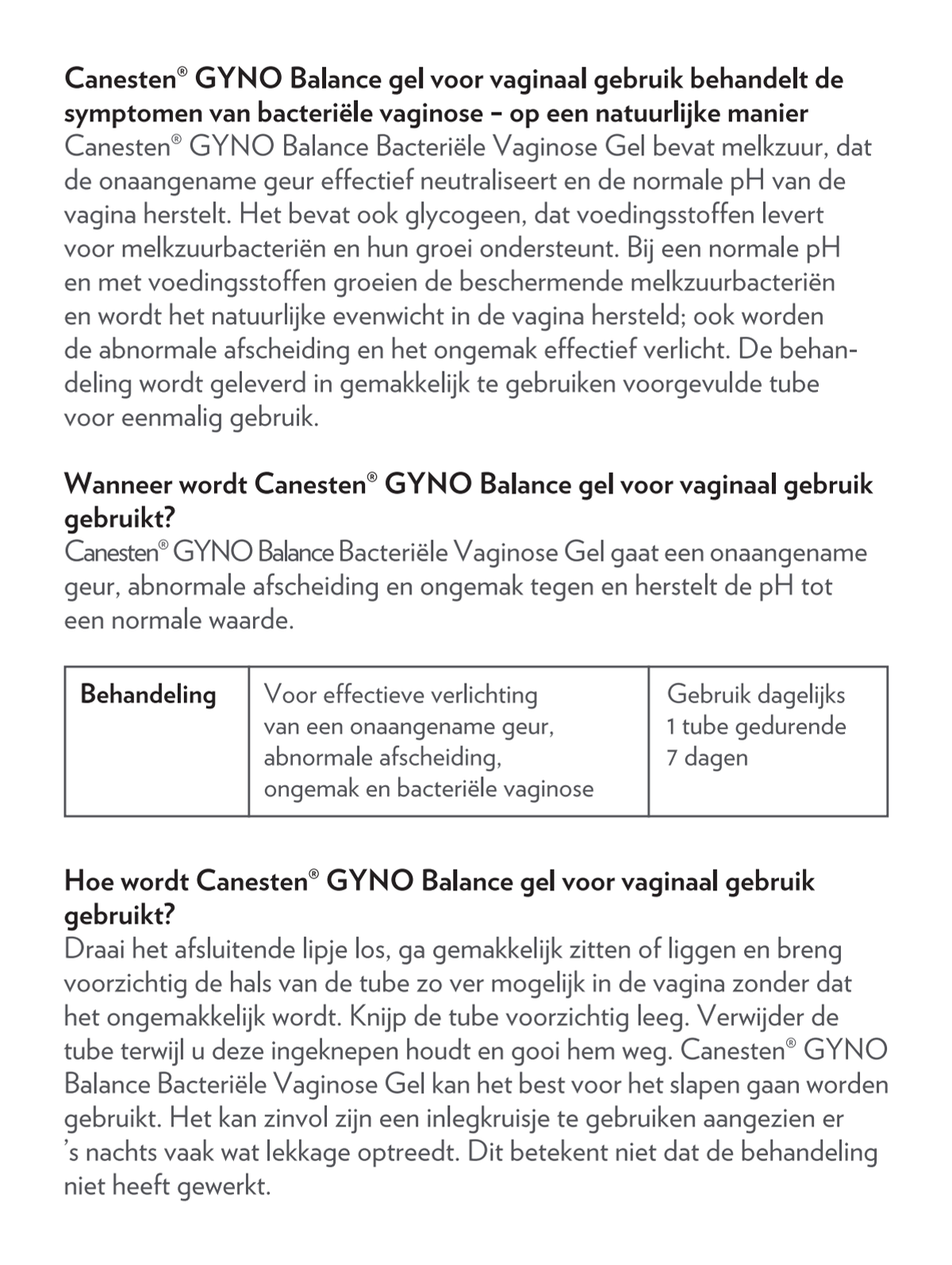 Gyno Balance Gel afbeelding van document #2, instructions